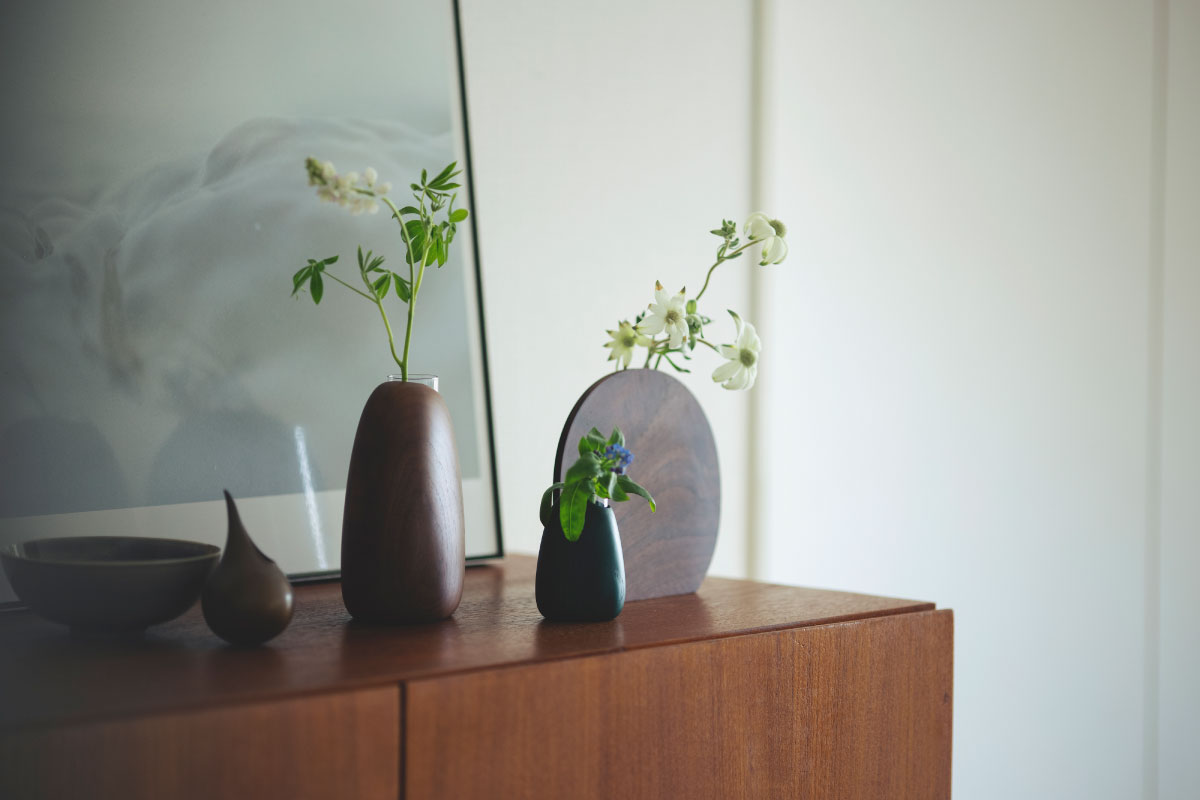 SASAKI | Palette vase ウォールナット レギュラー
