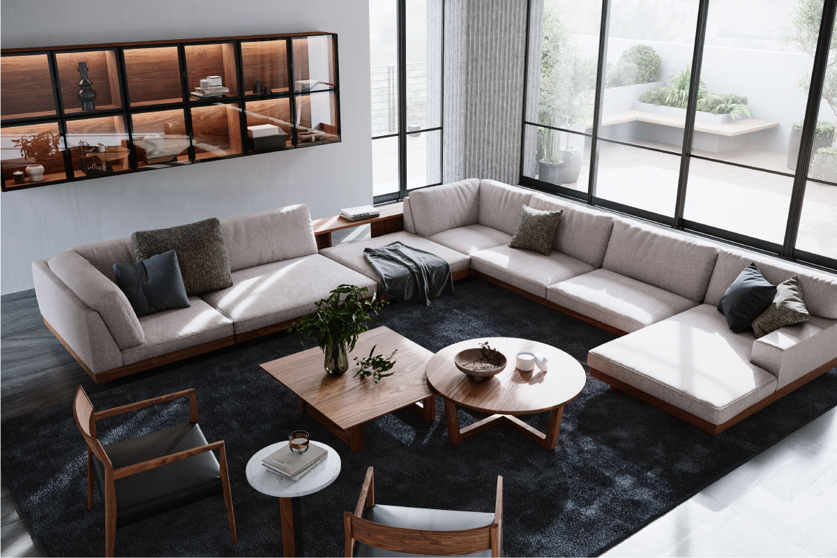 DANISH SOFA アームレスカウチ90