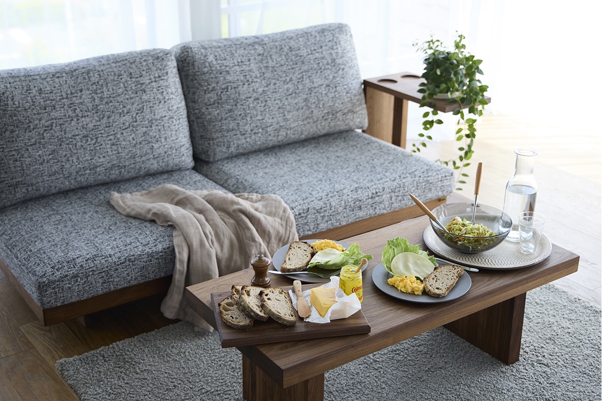 DANISH LOW LIVING TABLE W100cm x D100cm x H35cm