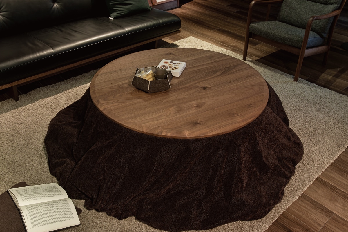 COMMON ROOTS | ORANGE KOTATSU ROUND TABLE+KOTATSU FUTON