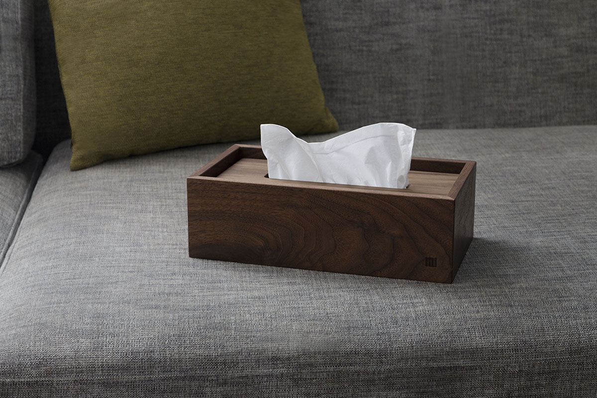 MASTERWAL TISSUE BOX COVER LOW レッドオーク LOW