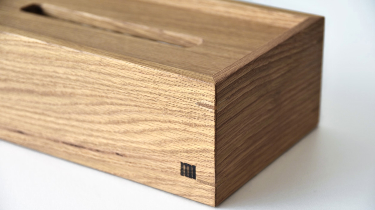 MASTERWAL TISSUE BOX COVER LOW レッドオーク LOW
