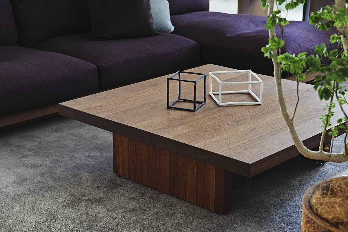 DANISH LOW LIVING TABLE W100cm x D100cm x H35cm