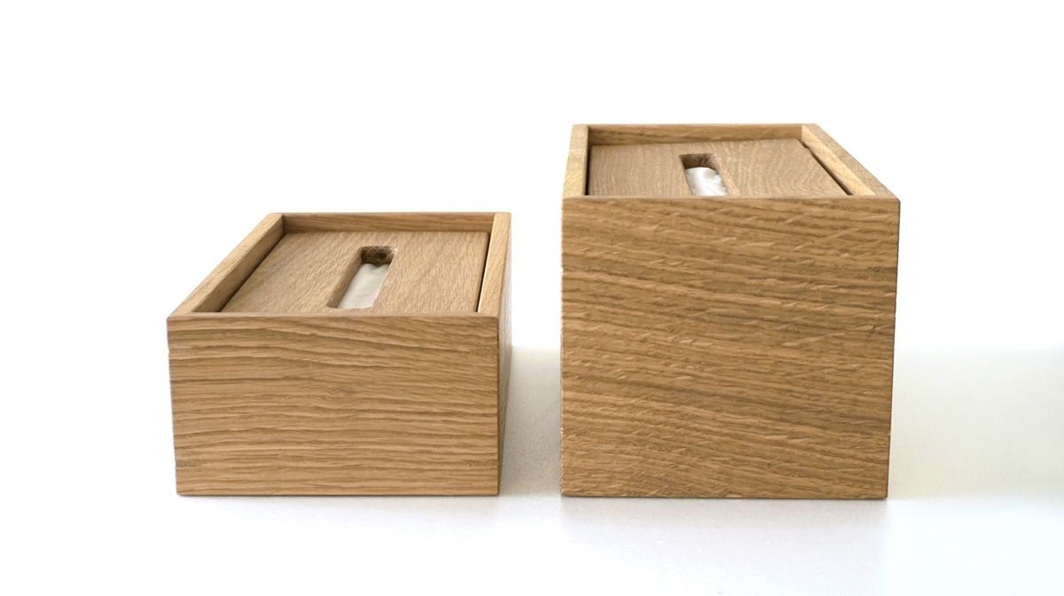 MASTERWAL TISSUE BOX COVER LOW レッドオーク LOW