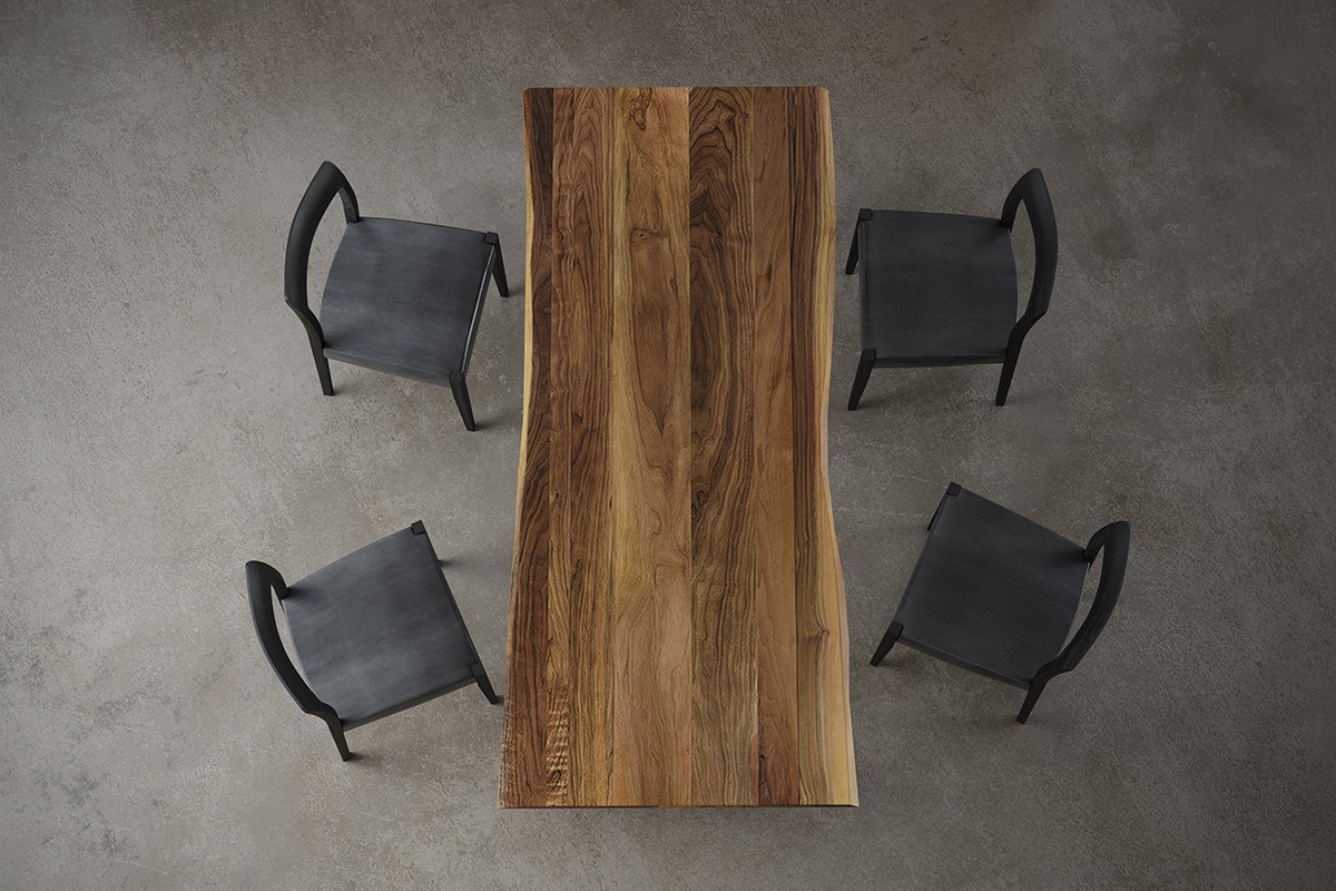 W200cm × D90~70cm sap side