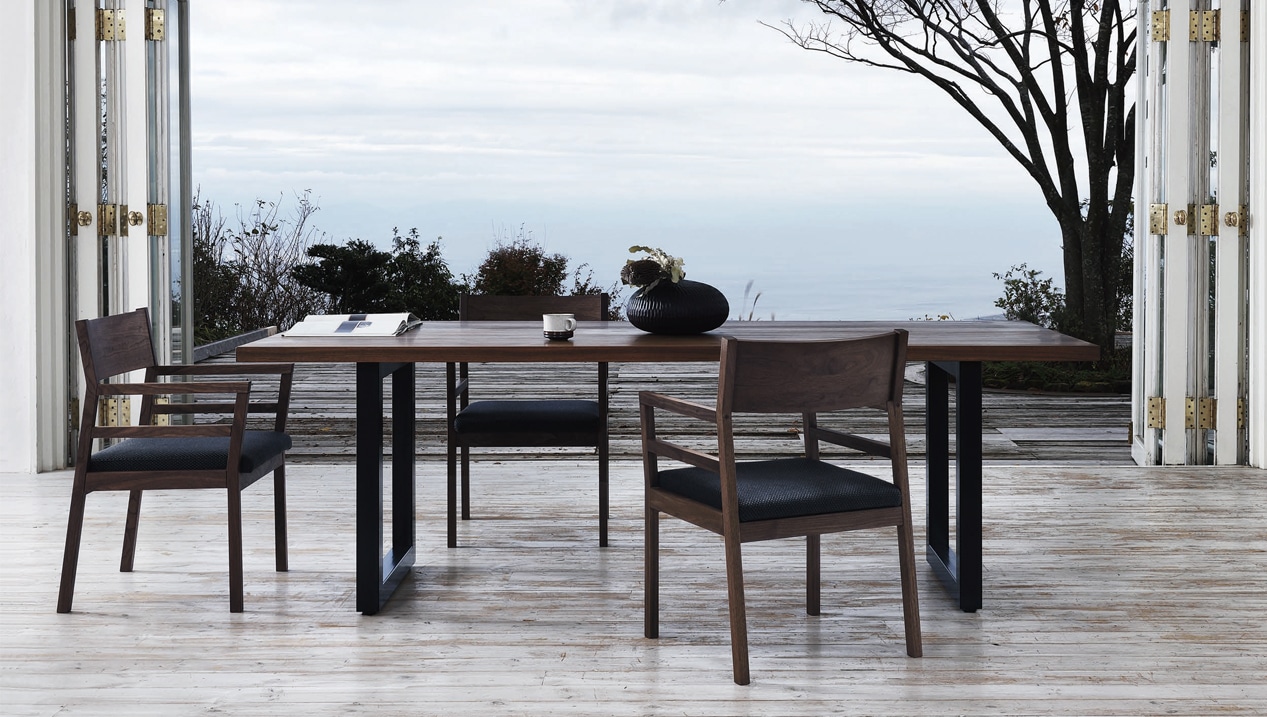 WILDWOOD THICK 31 DINING TABLE W 120cm × D 84.5cm