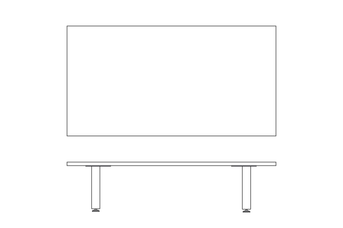W 180cm × D 95cm