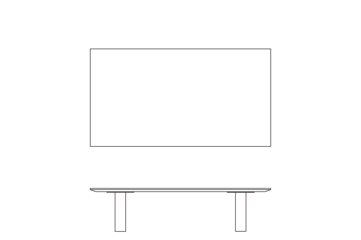 W120cm D65cm H30cm