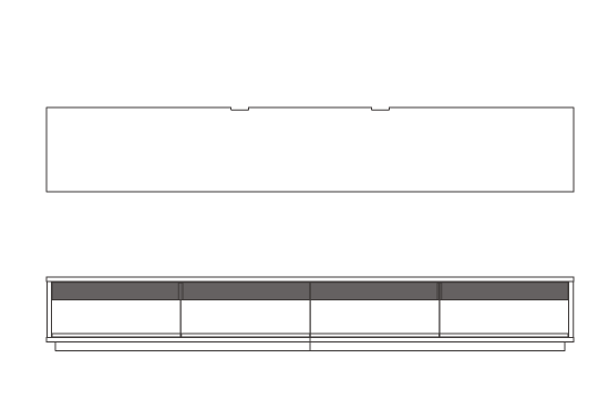 W300cm × D48cm