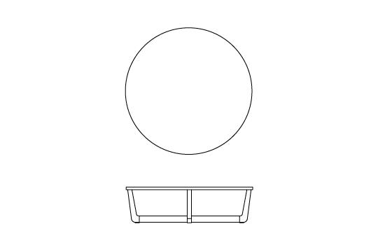 Φ120cm x H34cm