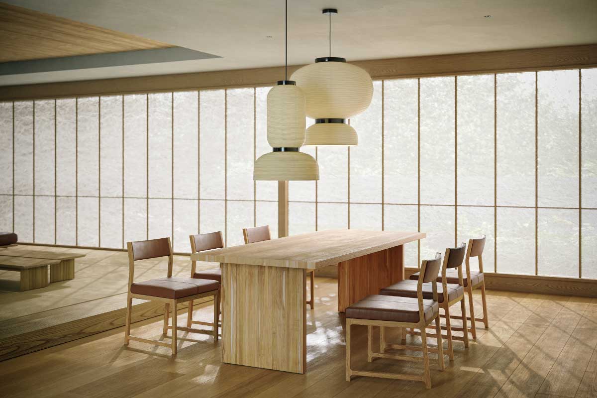 DANISH DINING TABLE W 200cm × D 95cm