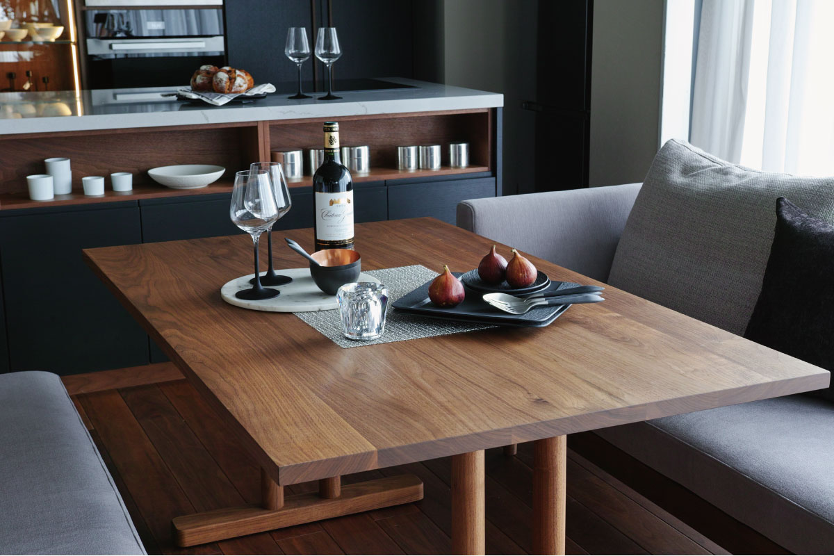 CHILL LOW DINING TABLE W160cm × D90cm