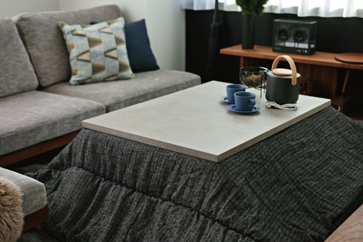 FolivorA | NOMBE kotatsu table(mortar) コナラ 100×70(cm)
