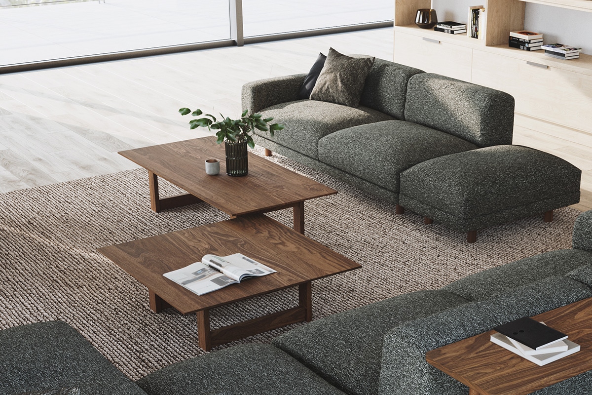 YU UT3 LIVING TABLE W90cm D65cm H30cm