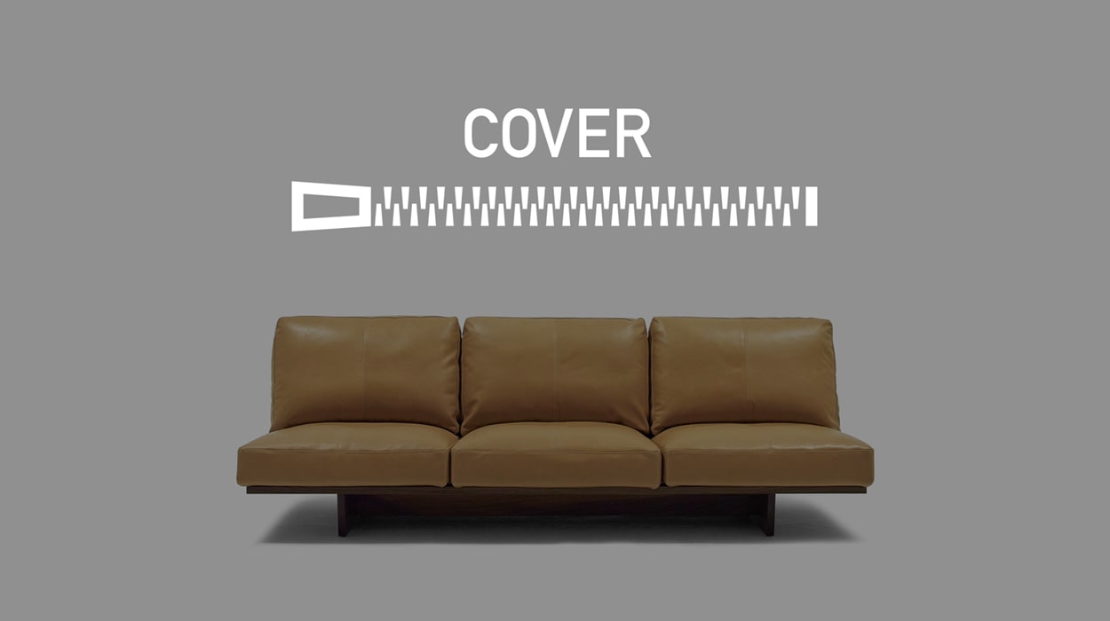 MONO SOFA COVER アーム3シーター220